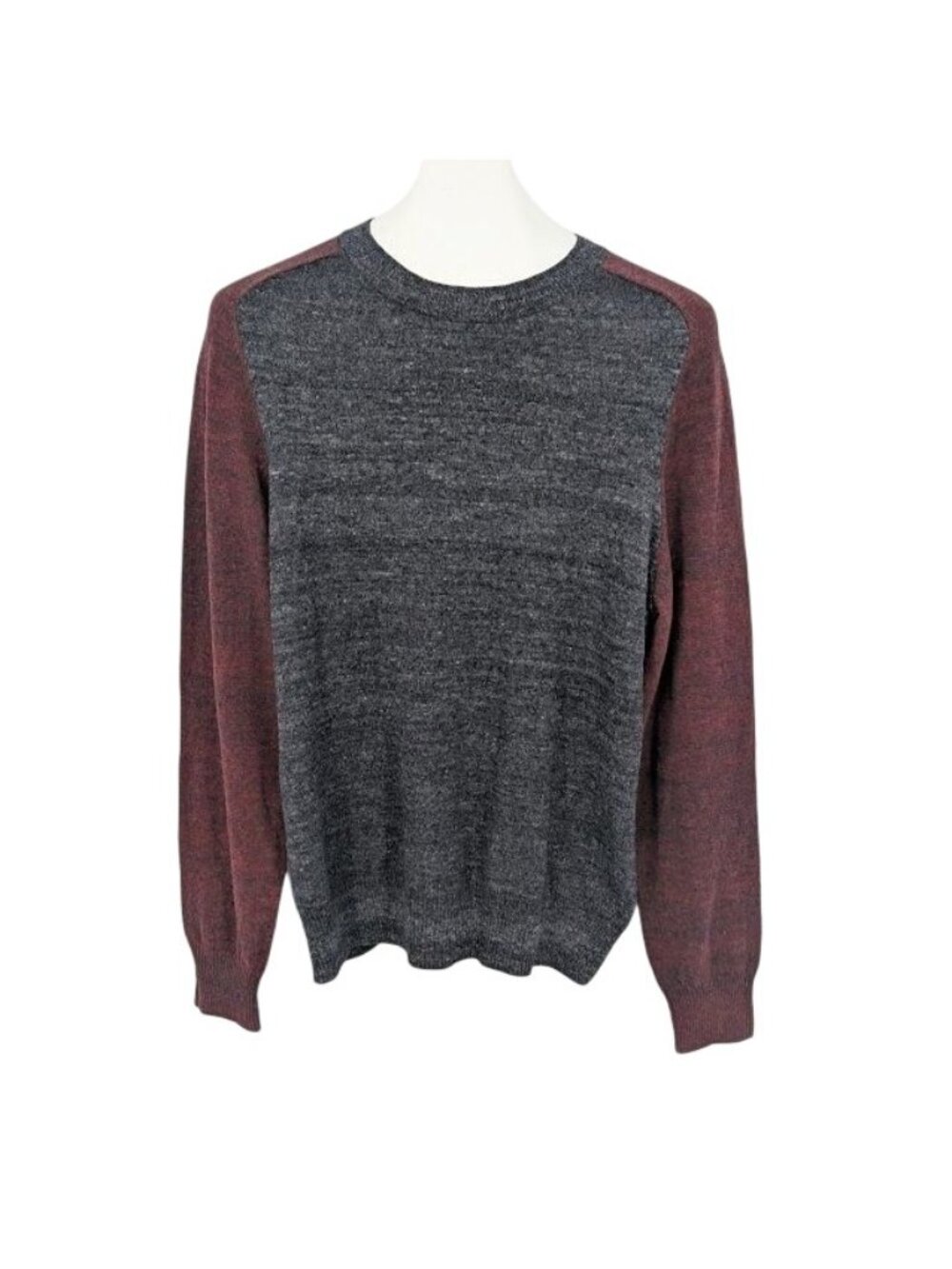 Lucky Brand Crewneck Sweater Colorblock Academia Lightweight Y2K Pullover Medium